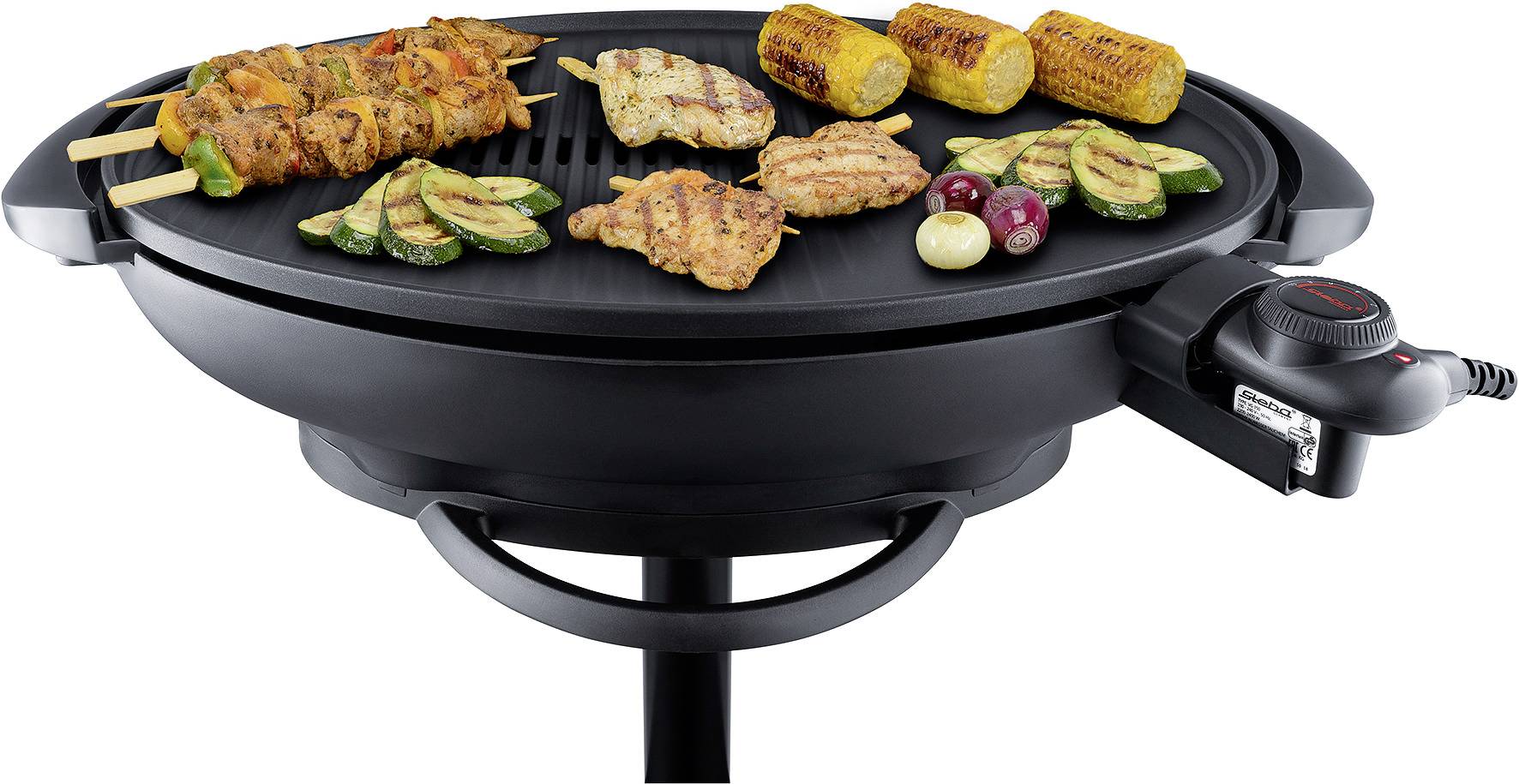 Steba VG 350 électrique Barbecue thermomètre dans le couvercle noir