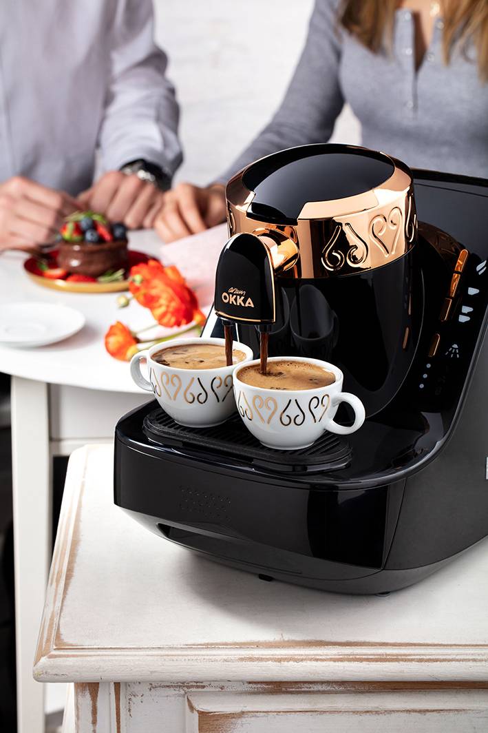 arzum Okka Machine à expresso moka noir, cuivre