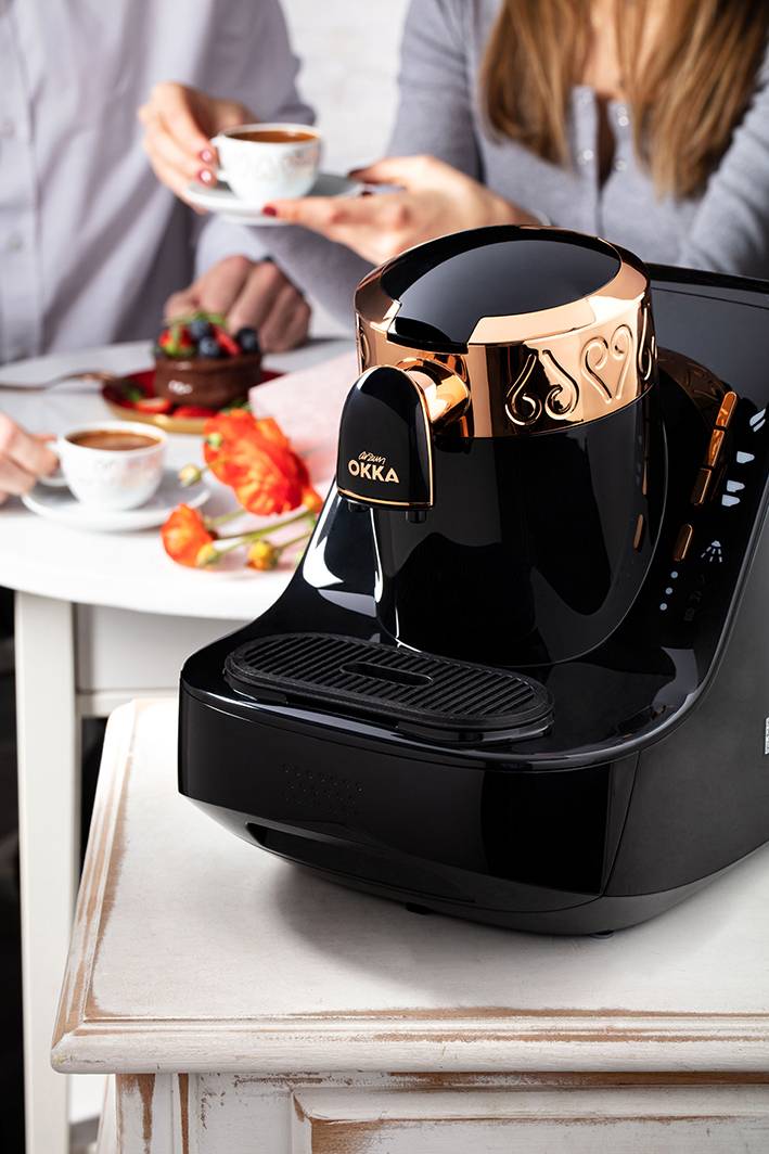 arzum Okka Machine à expresso moka noir, cuivre