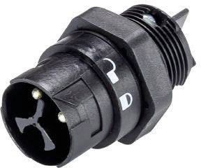 Wieland Electric 46.032.5053.1 Cosse cylindrique mâle embase mâle Nombre total de pôles: 2 + PE Série (connecteur rond): RST®