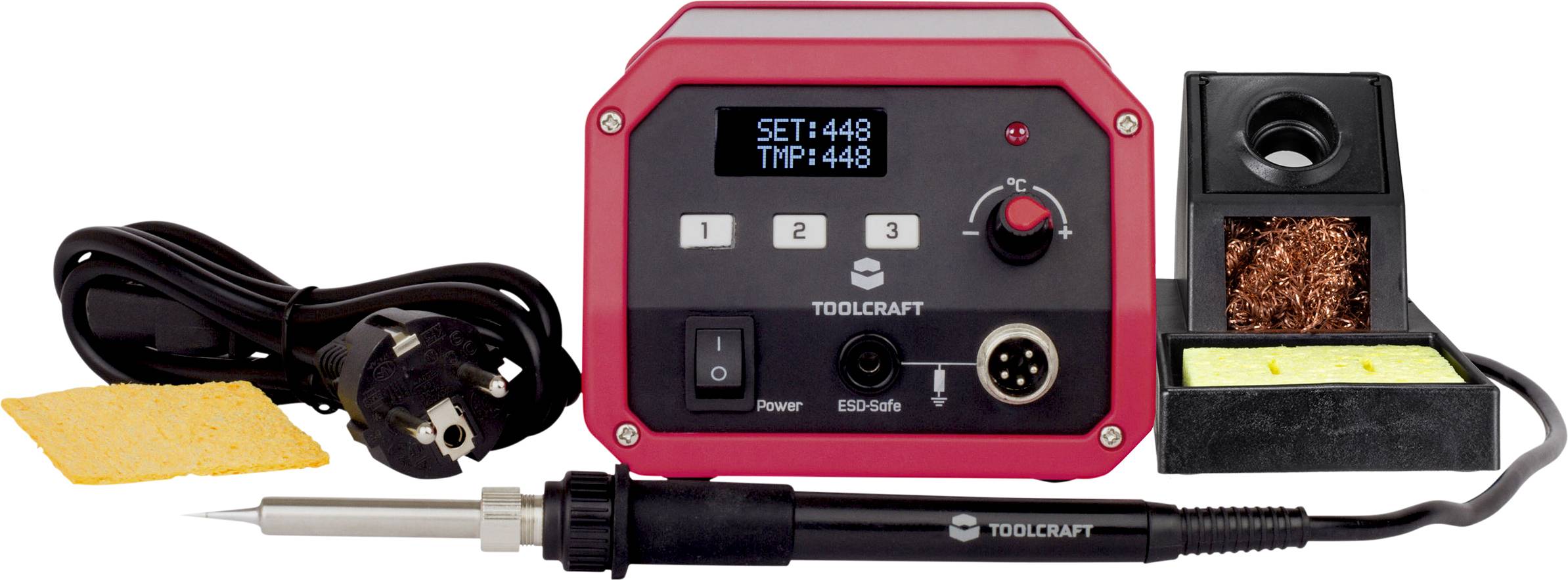 Station de soudage;TOOLCRAFT ST-100D numérique 100 W 150 - 450 °C avec panne à souder