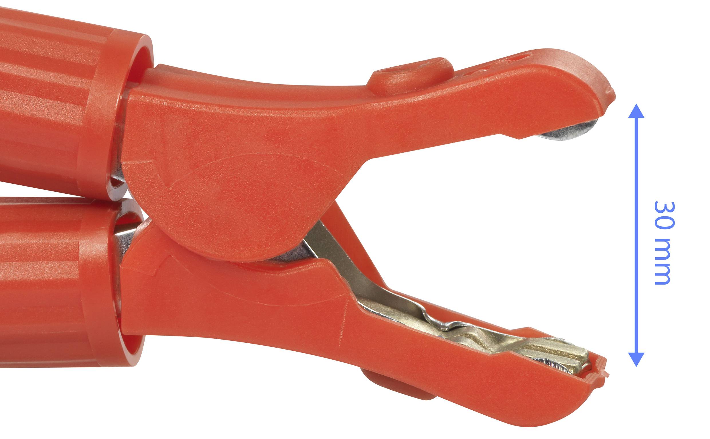 Pince de batterie max. 600 A / 30 V/DC TRU COMPONENTS 600A 736490 à vis rouge 1 pc(s)