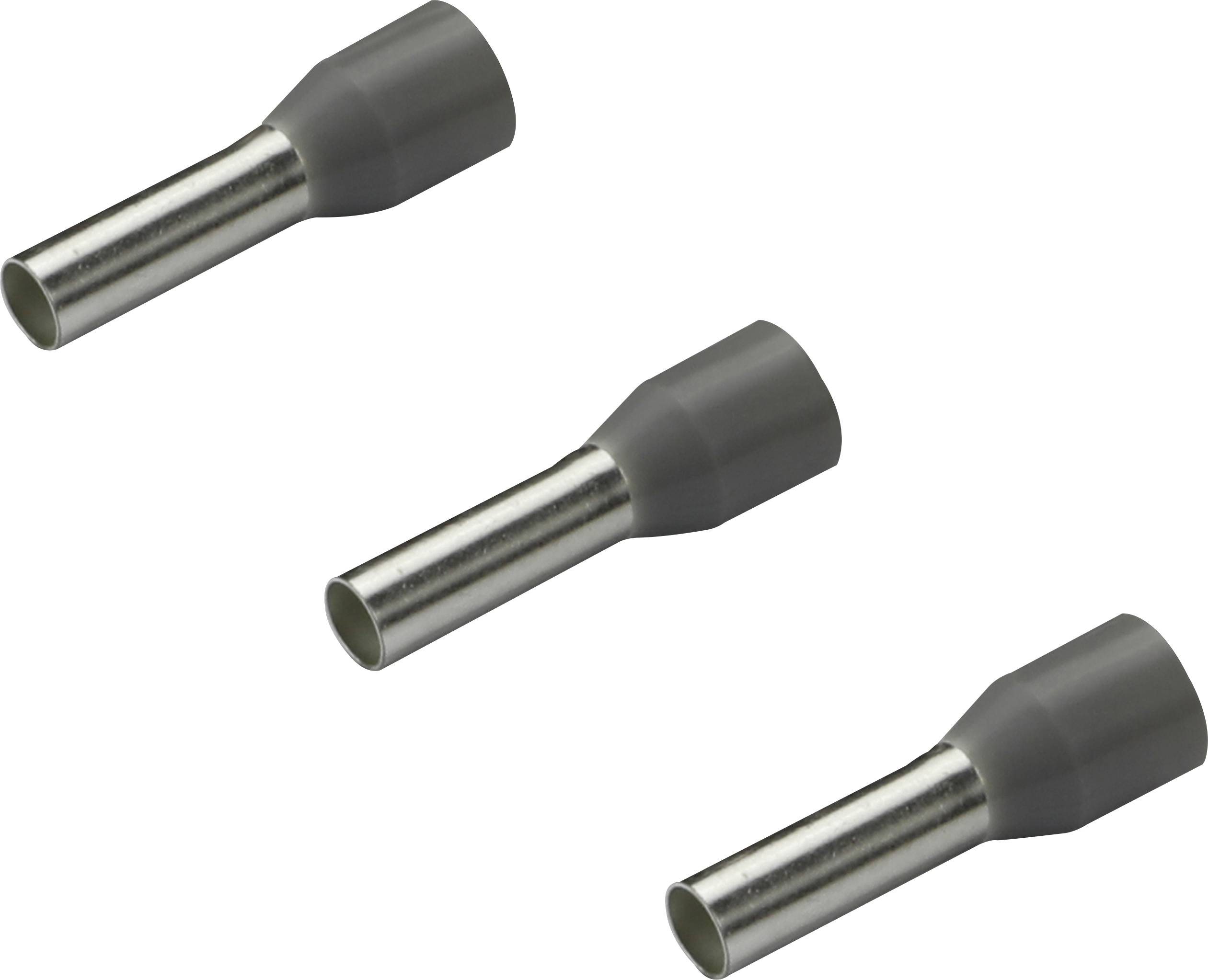 Embout simple d'extrémité de câble Rittal AS 4050.735 4 mm² x 10 mm partiellement isolé gris 500 pc(s)