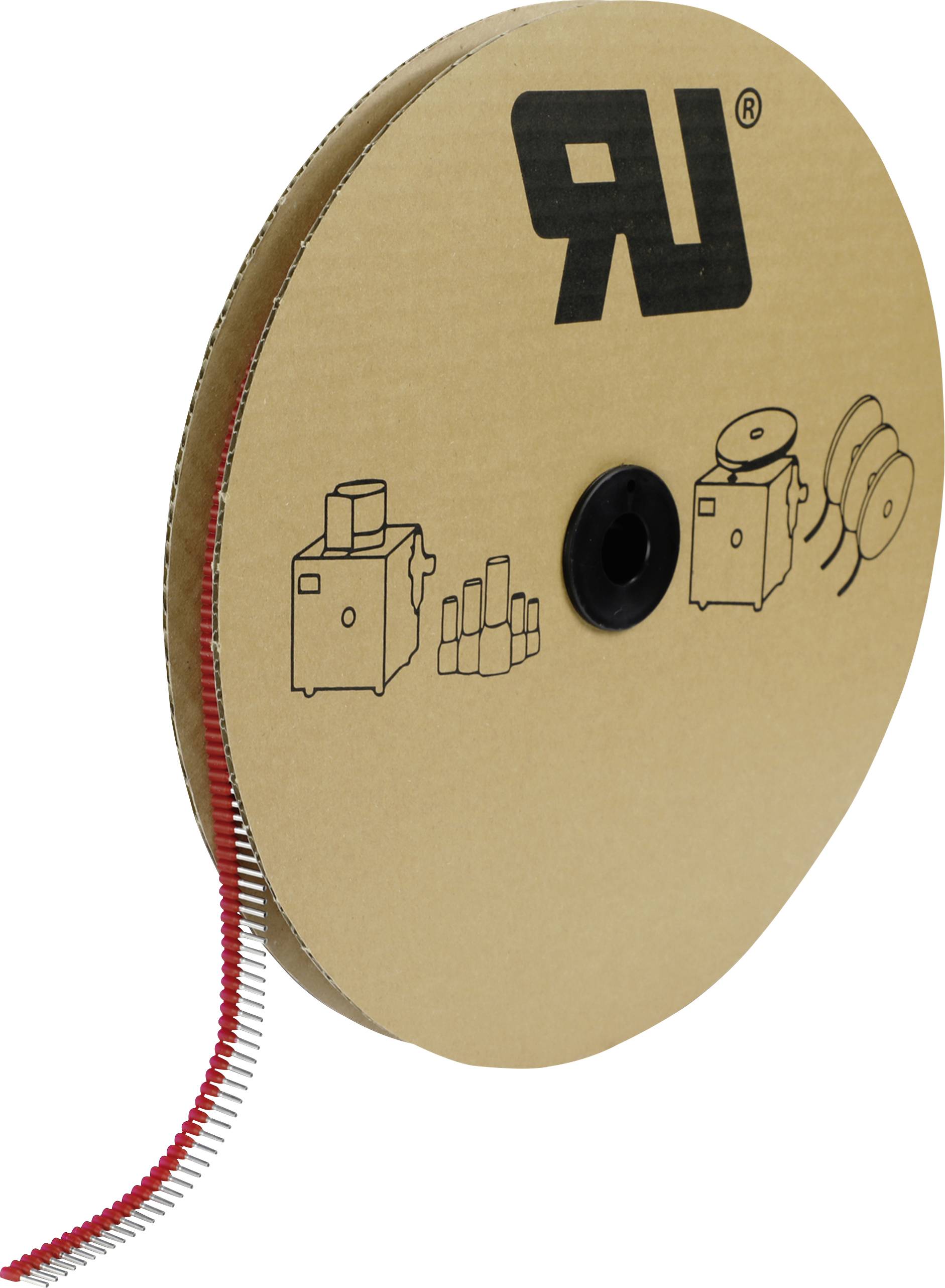 Embout simple d'extrémité de câble Rittal AS 4050.748 1 mm² x 8 mm partiellement isolé rouge 5000 pc(s)
