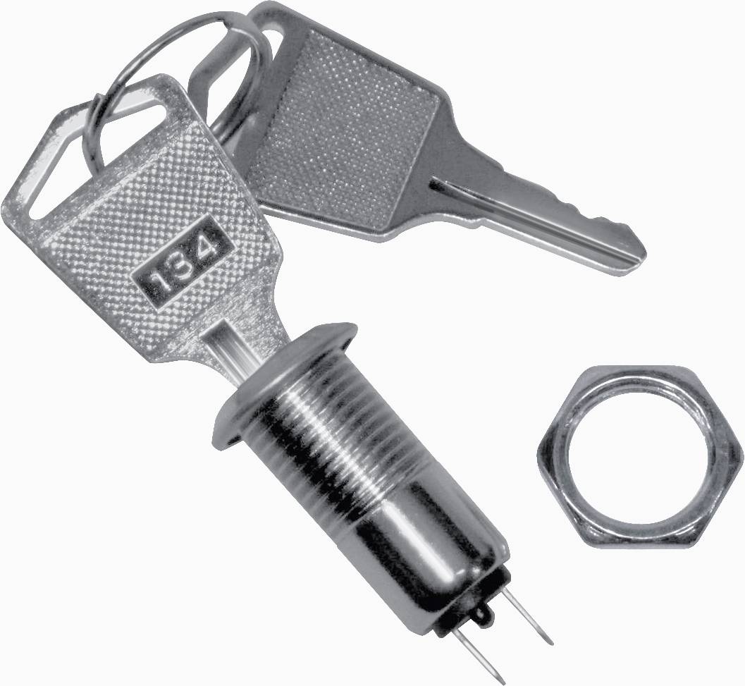 TRU COMPONENTS TC-MSS02 TC-MSS02 Commutateur à clé 1 A 1 x On/Off 1 pc(s)