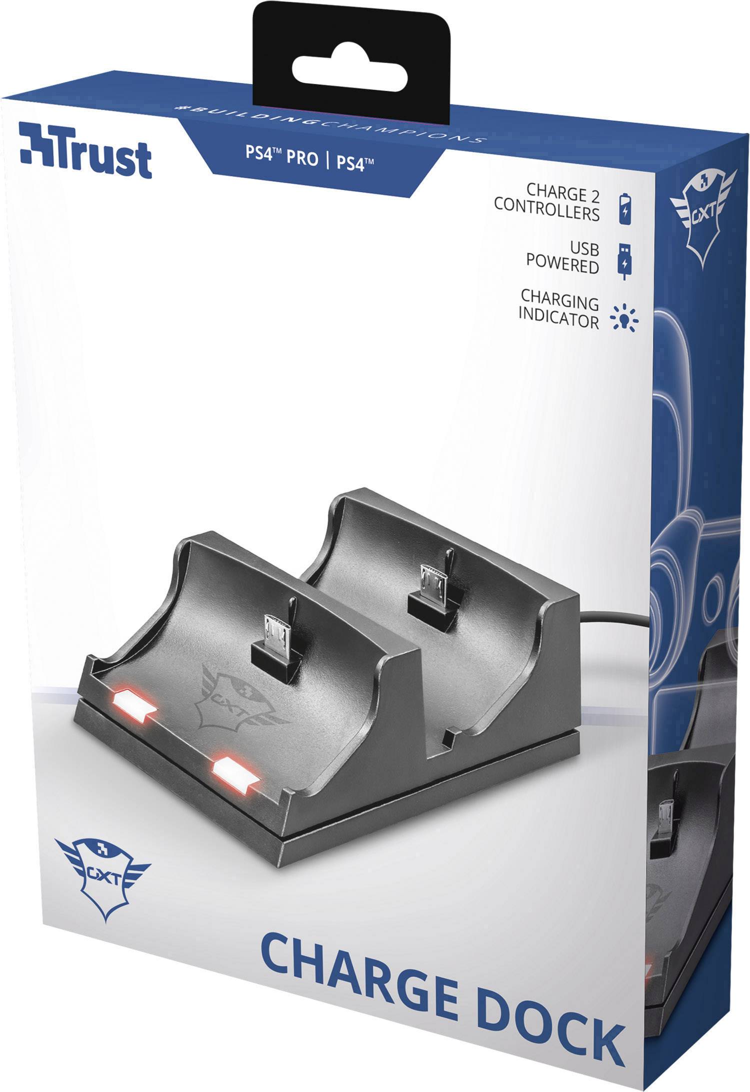 Trust GXT 235 Station de charge pour manette PS4