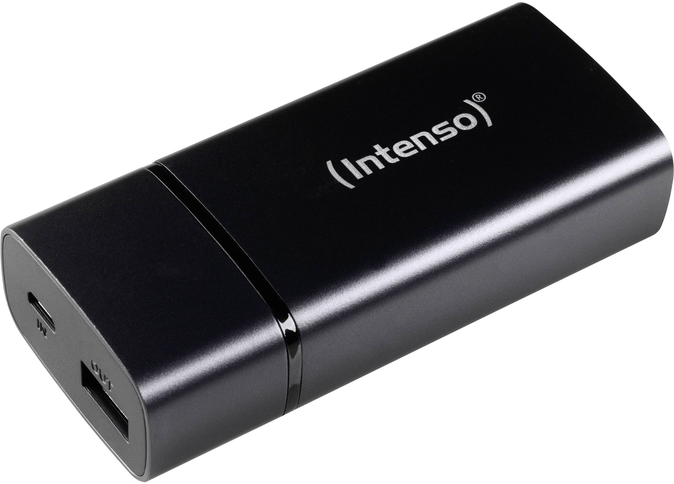 Intenso PM5200 Powerbank (batterie supplémentaire) 5200 mAh Li-Ion noir Affichage du statut