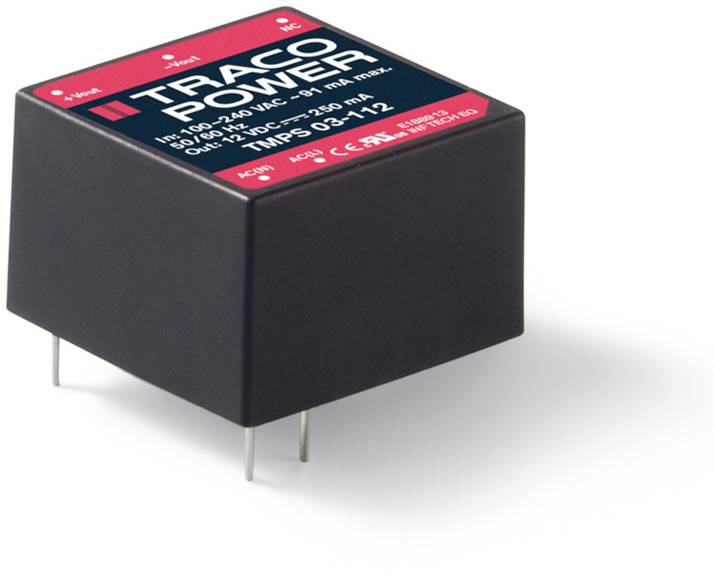 TracoPower TMPS 03-124 Alimentation CA/CC pour circuits imprimés 24 V/DC 0.125 A 3 W