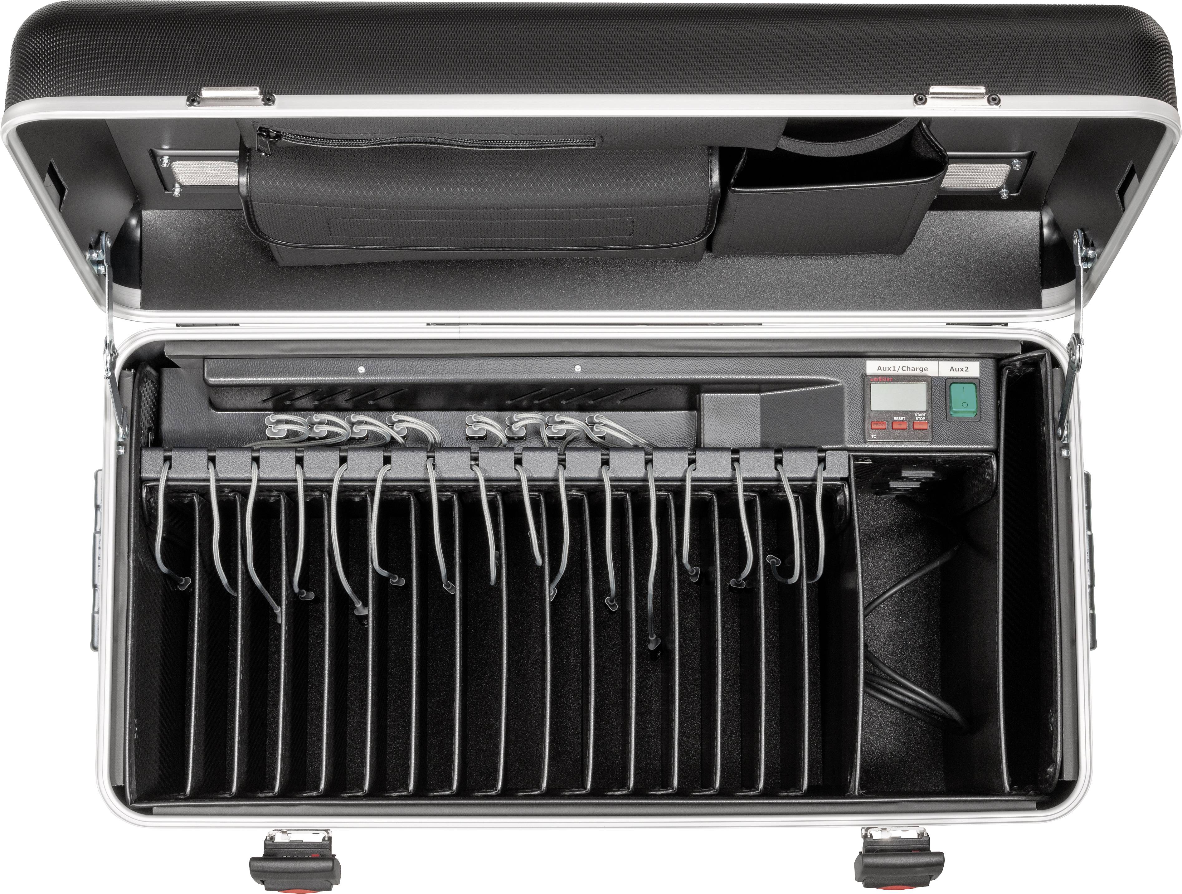 Parat PARAPROJECT® Case i16 Système de charge et de rangement chariot Tous les iPad de génération 4 (jusqu'à 10,5"), Tous les