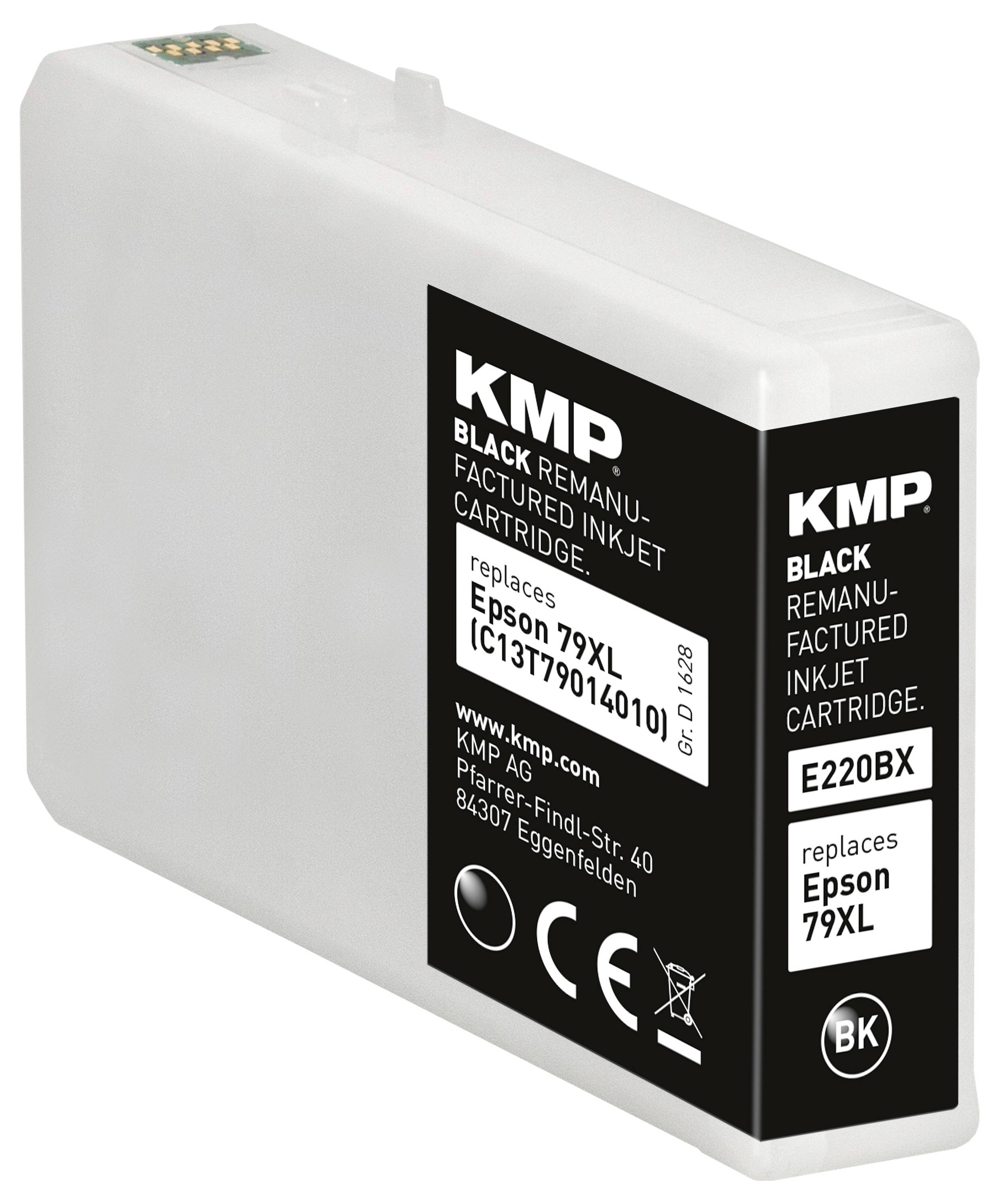 KMP Encre remplace Epson 79XL, T7901 compatible noir E220BX 1628,4001