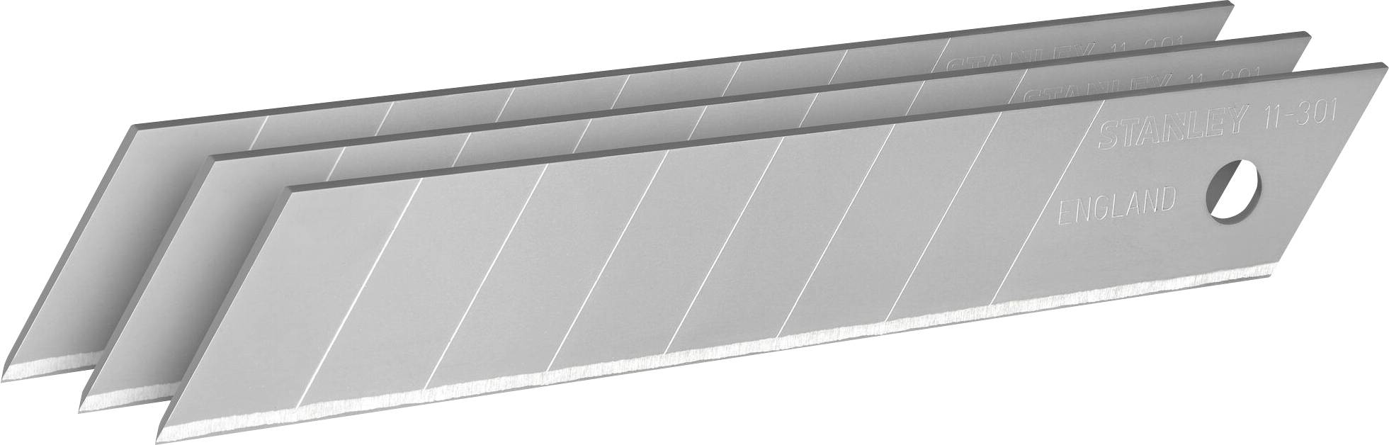STANLEY 1-11-301 Lame sécable 18 mm, 100 pcs dans 10 distributeurs 100 pc(s)