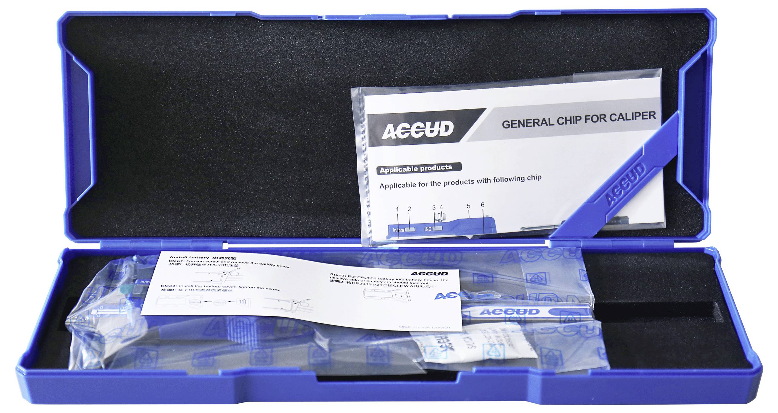 Accud 1601077 Pied à coulisse numérique 150 mm