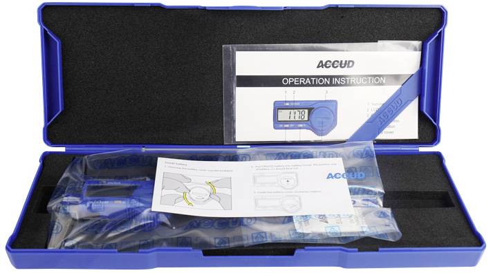 Accud 1601077 Pied à coulisse numérique 150 mm