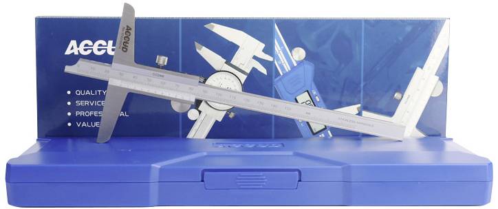 Accud 1601080 Jauge de profondeur 200 mm