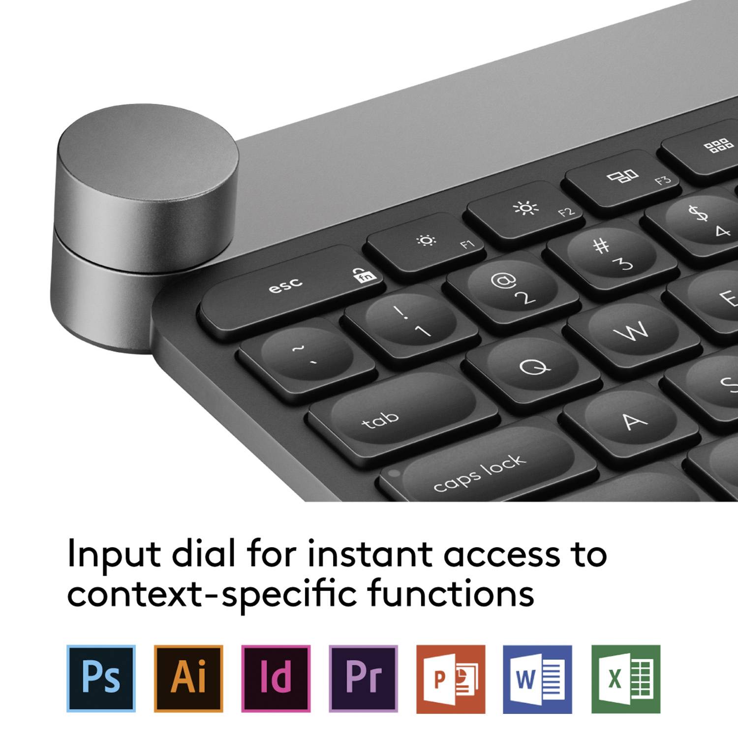 Logitech Craft Advanced USB, radio, Bluetooth Clavier allemand, QWERTZ noir éclairé