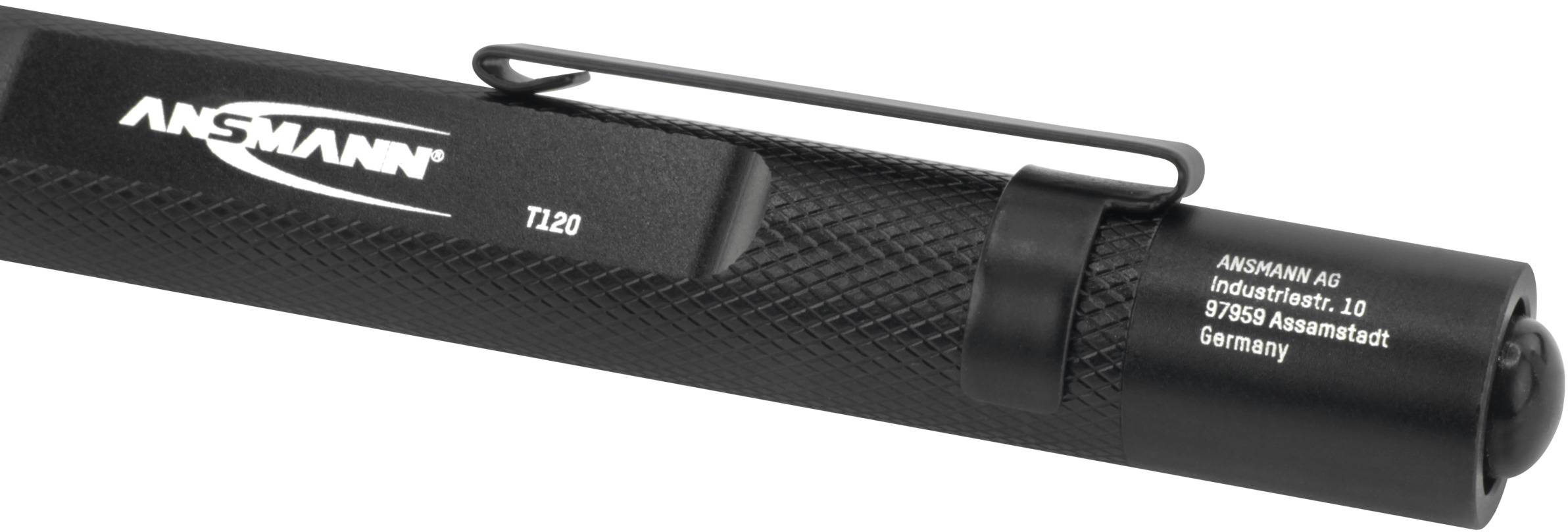 Lampe stylo à pile(s) LED 115 mm Ansmann 1600-0160 Future T120 noir