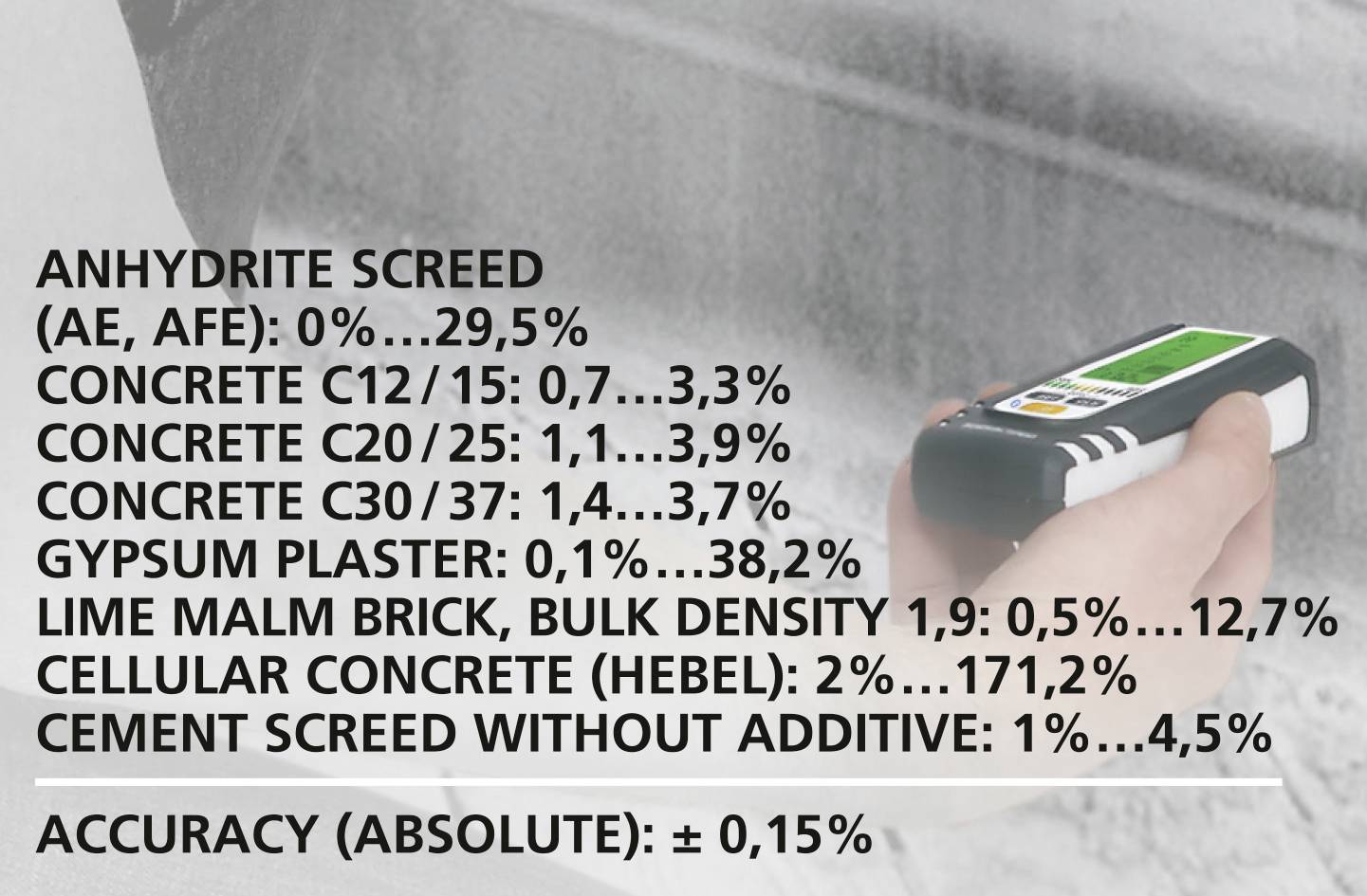Humidimètre pour matériaux Laserliner DampMaster Compact Plus