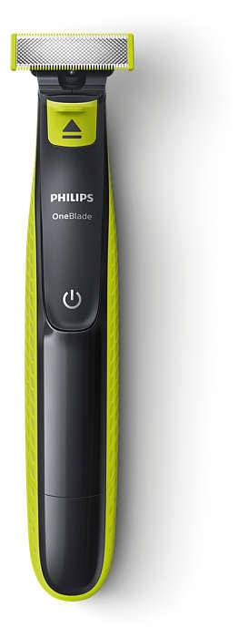 Philips OneBlade QP2520/30 Rasoir, Tondeuse à barbe lavable vert clair, gris foncé