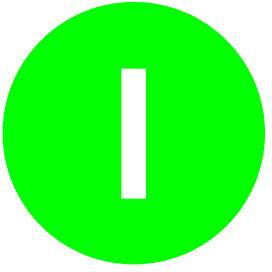 Touche pour bouton poussoir Eaton M22-XD-G-X1 218165 I vert