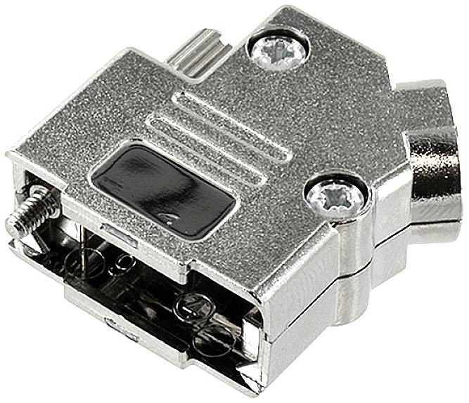 Capot SUB-D 9 pôles encitech D45PK-M-09-K 6560-0146-11 plastique, métallisé 45 ° argent