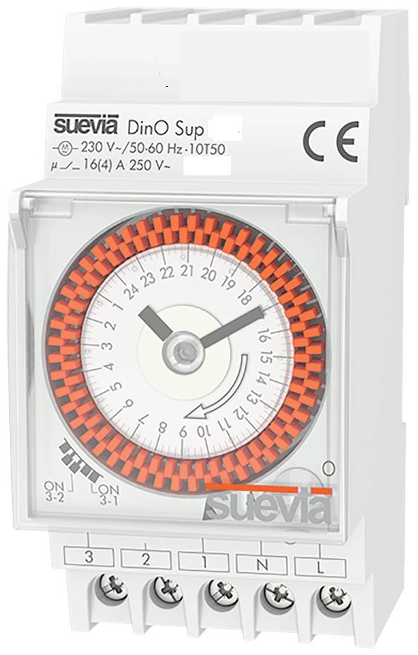 Suevia SU290132 Interrupteur horaire pour rail DinO Sup D 230 V/AC programme quotidien
