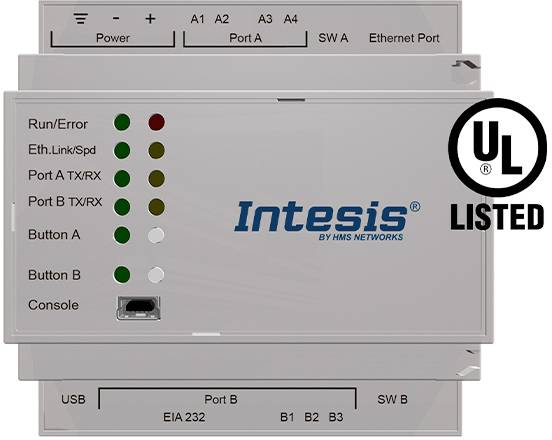 Passerelle RS-485, RJ-45, Ethernet Intesis INKNXMBM1000000 Tension de fonctionnement: 24 V/DC 1 pc(s)