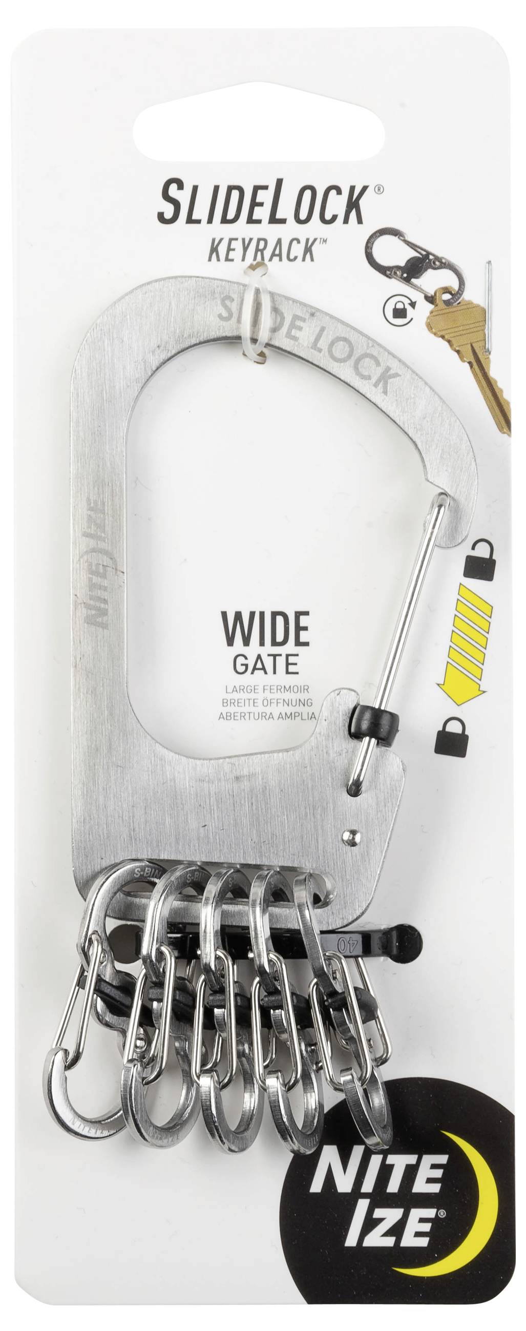 NITE Ize Organisateur de clés NI-KCK-11-R3 argent 1 pc(s)