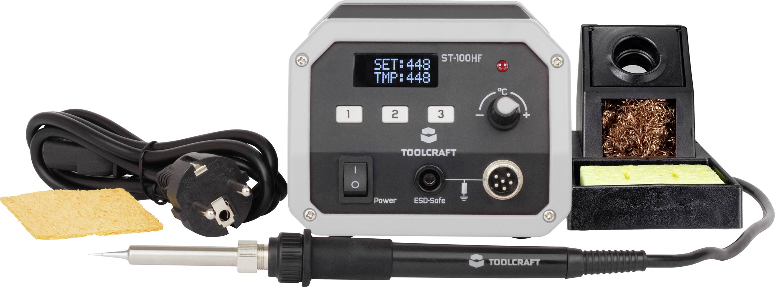 Station de soudage haute fréquence;TOOLCRAFT ST-100 HF numérique 100 W 50 - 480 °C avec panne à souder