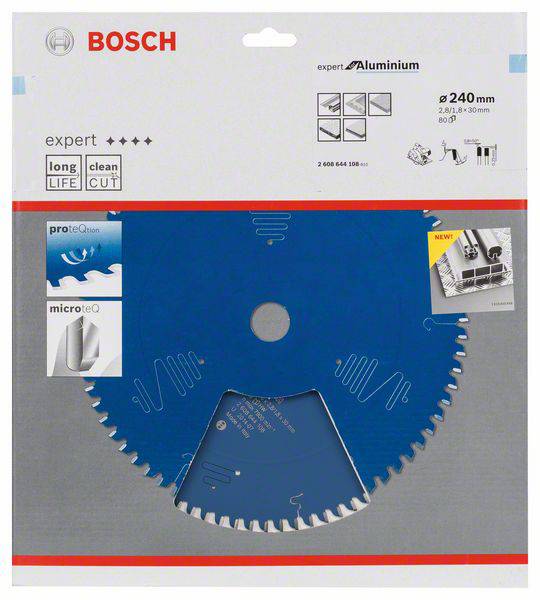 Bosch Accessories Expert for Aluminium 2608644108 Lame de scie circulaire 240 x 30 x 1.8 mm Nombre de dents: 80 1 pc(s)