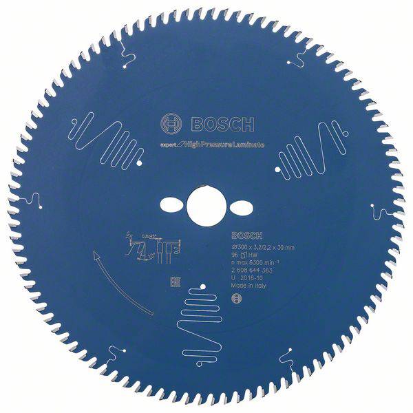 Bosch Accessories Expert for High-Pressure Laminate 2608644363 Lame de scie circulaire 300 x 30 x 2.2 mm Nombre de dents: 96