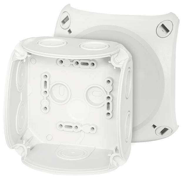 Hensel 62000002 Boîte de dérivation (l x H) 104 mm x 104 mm gris clair (RAL 7035) IP66 1 pc(s)