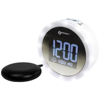 Geemarc JWNS-Star_WH_VDE à quartz Réveil blanc sonnerie de réveil très puissante Geemarc JWNS-Star_WH_VDE à quartz Réveil blanc sonnerie de réveil très puissante