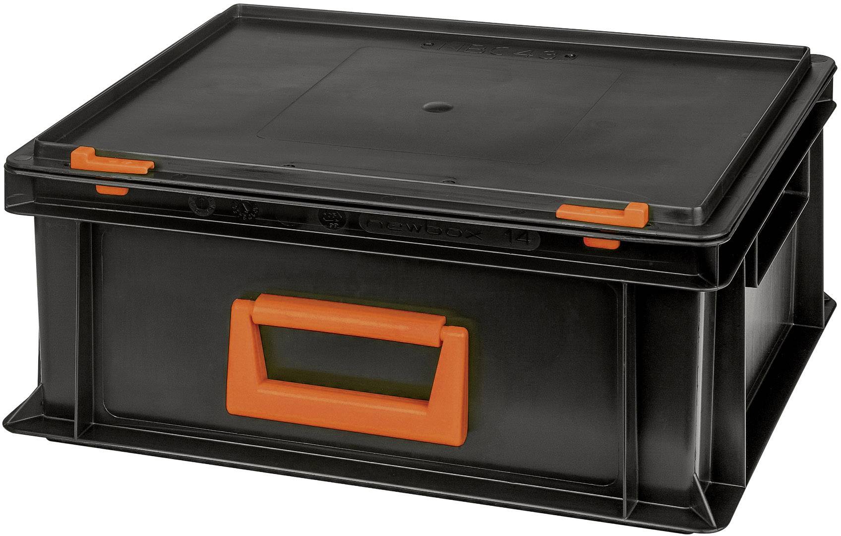 Alutec 139214110188 Bac en plastique Magnus PC 14 (l x H x P) 400 x 183 x 300 mm noir, orange 1 pc(s)
