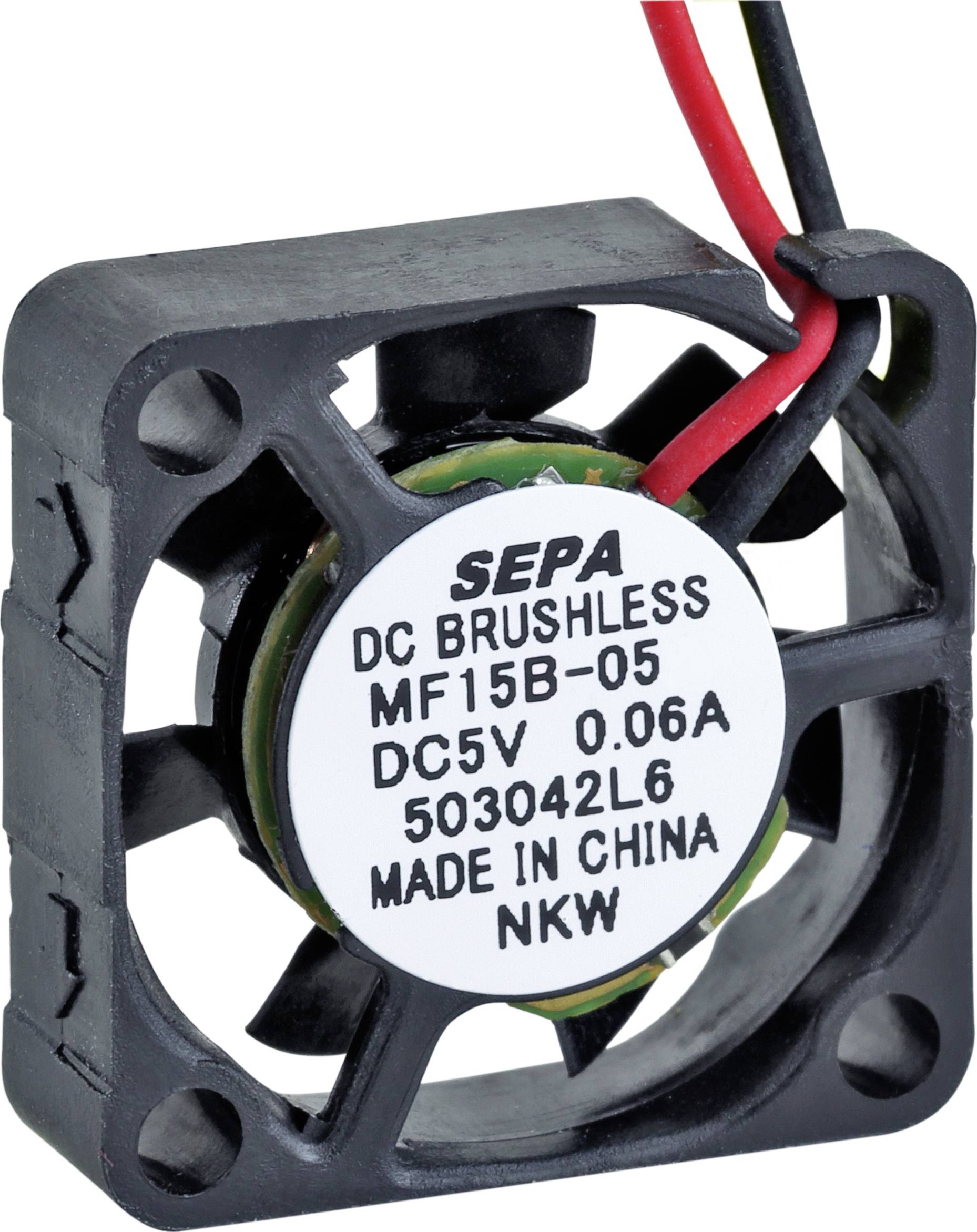 SEPA MF15B05 Ventilateur axial 5 V/DC 0.7 m³/h (L x l x H) 15 x 15 x 4.5 mm