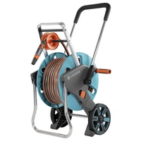 GARDENA 18517-20 Dévidoir de tuyau sur roues nu 13 mm 20 m 1/2 pouce 1 pc(s) turquoise, orange, gris GARDENA 18517-20 Dévidoir de tuyau sur roues nu 13 mm 20 m 1/2 pouce 1 pc(s) turquoise, orange, gris
