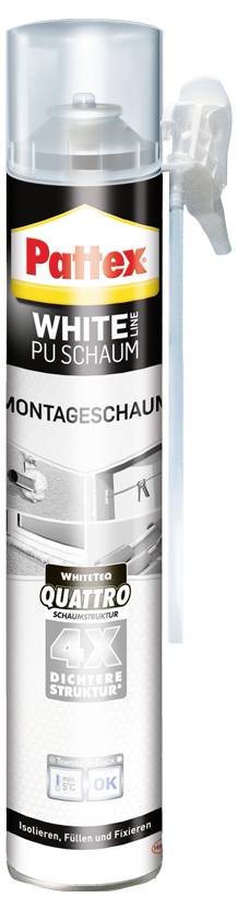 Pattex White Line Mousse de montage Couleur blanc PUW75 750 ml