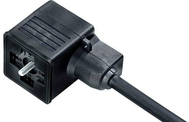 Embase d'électrovanne modèle A surmoulée binder 31 5234 500 000 3 + PE noir 1 pc(s)