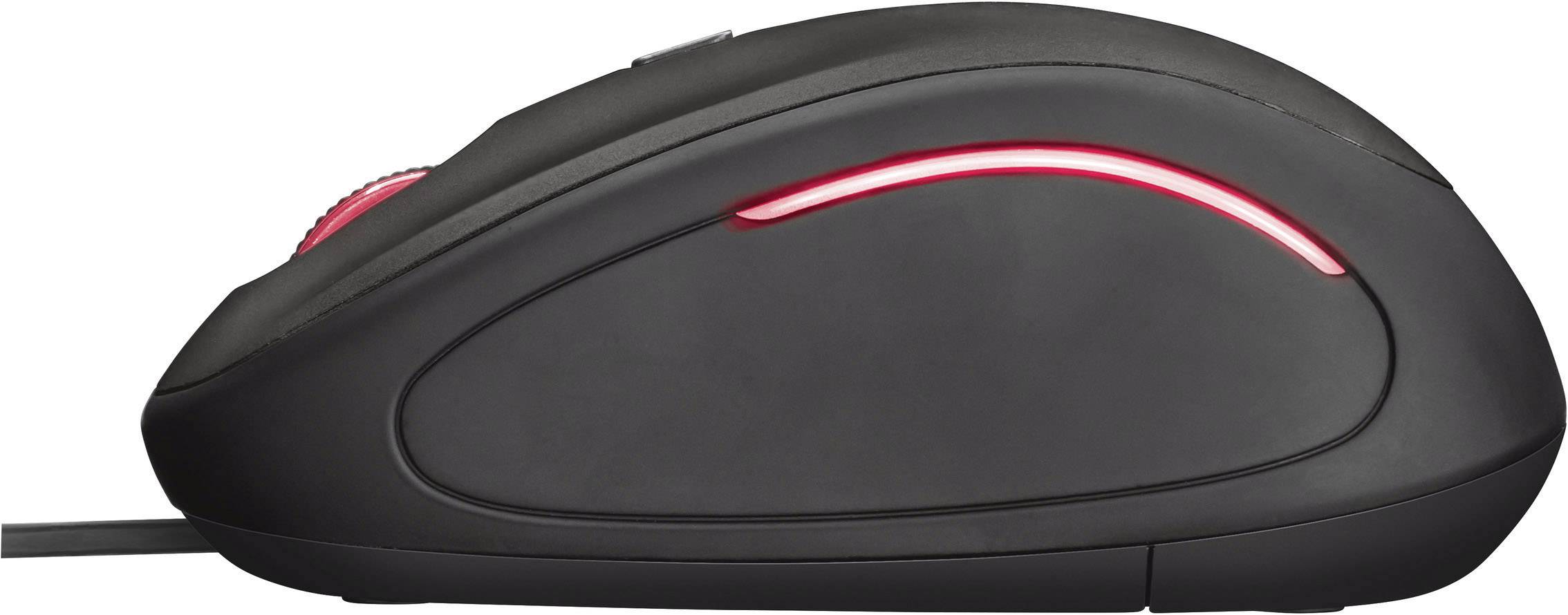 Trust Yvi FX USB-Maus Optisch Beleuchtet Schwarz