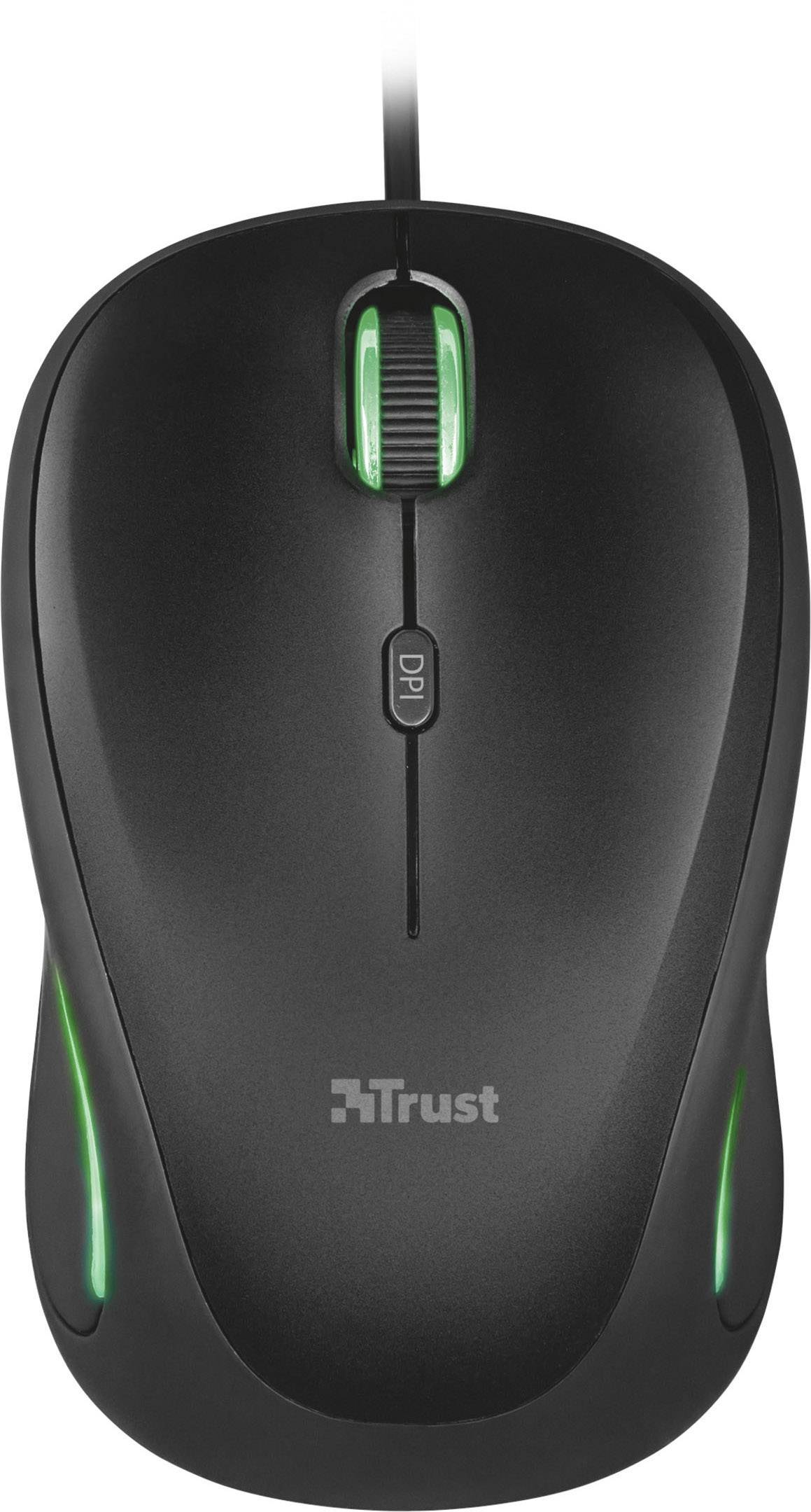 Trust Yvi FX USB-Maus Optisch Beleuchtet Schwarz