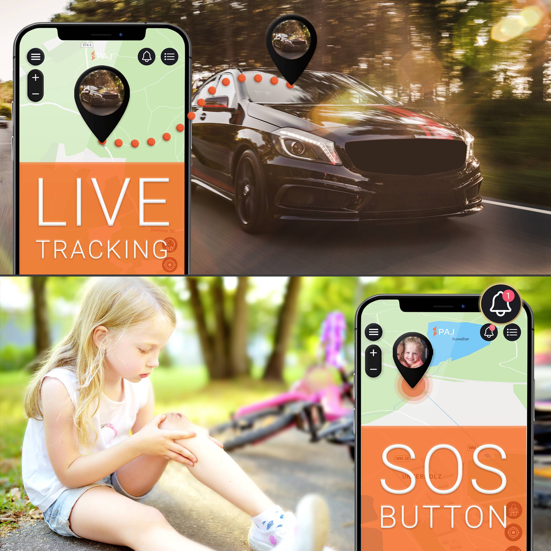 Storage Solutions ALLROUND Traceur GPS traceur de véhicules, traceur de personnes, traceur multifonction noir 1 pc(s)