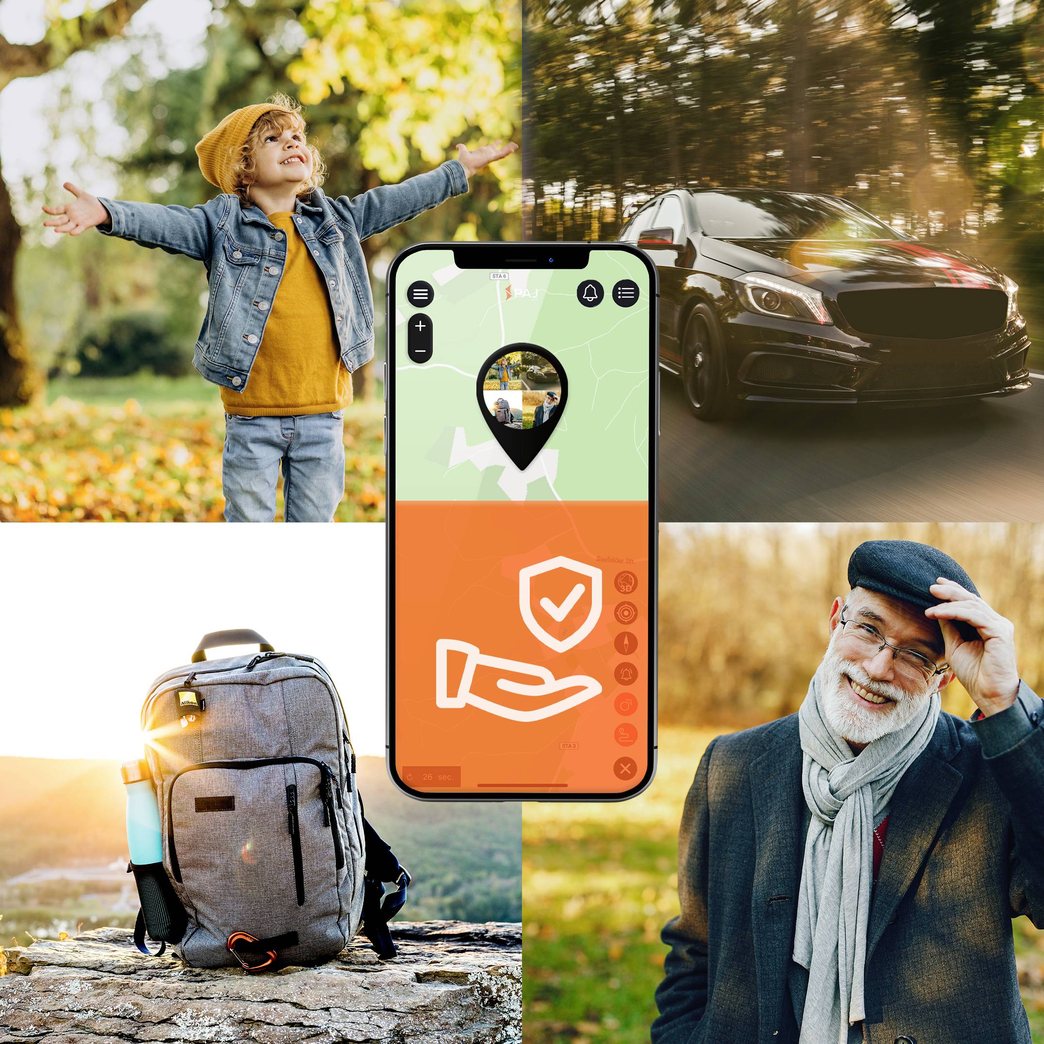 Storage Solutions ALLROUND Traceur GPS traceur de véhicules, traceur de personnes, traceur multifonction noir 1 pc(s)