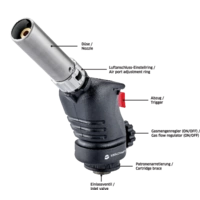 TOOLCRAFT 1694485 Lampe à souder 1500 °C sans bouteille de gaz 1 pc(s) TOOLCRAFT 1694485 Lampe à souder 1500 °C sans bouteille de gaz 1 pc(s)