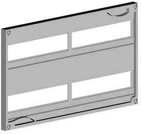 Siemens 8GK96012KK31 Profilé de recouvrement Nbr de rangées 2 plastique gris clair 10 pc(s)