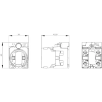 Support pour 3 modules Siemens 3SU1500-1AA10-1NA0 10 A 2 NO (T) 1 pc(s) Support pour 3 modules Siemens 3SU1500-1AA10-1NA0 10 A 2 NO (T) 1 pc(s)