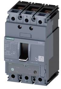 Disjoncteur Siemens 3VA1163-4EF32-0HA0 Plage de réglage (courant): 44 - 63 A Tension de contact (max.): 690 V/AC (l x H x P) 76.2