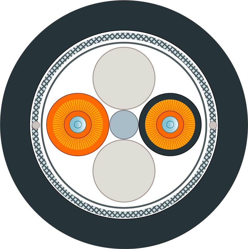Siemens 6XV18736GT20 fibre optique FO Câble de raccordement noir, orange 50/125 µ Multimode OM2