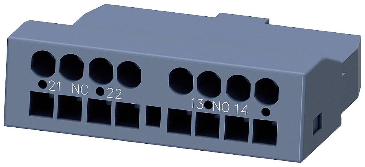 Un connecteur électrique bleu avec plusieurs bornes numérotées, adapté pour la connexion d'appareils électriques ou électroniques.