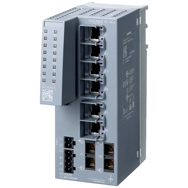 Switch réseau Siemens 6GK5106-2BD00-2AC2 10 / 100 MBit/s Switch réseau Siemens 6GK5106-2BD00-2AC2 10 / 100 MBit/s