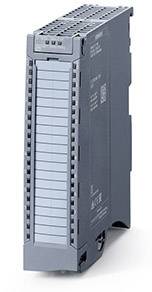 Un module électronique gris avec plusieurs points de connexion et un design étroit et vertical, ressemblant à un composant industriel pour systèmes de contrôle.