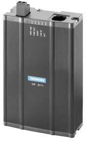 Un appareil électrique noir avec le logo Siemens, modèle 'CP 5711', destiné à la technologie de réseau industriel.